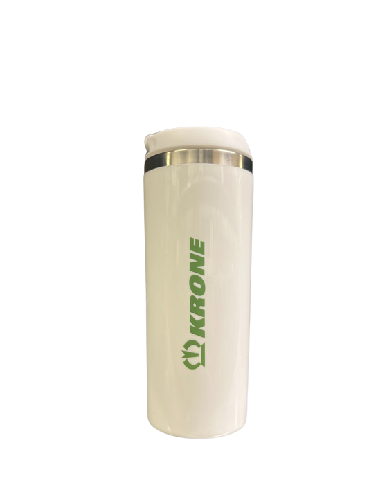 White KRONE Travel Mug