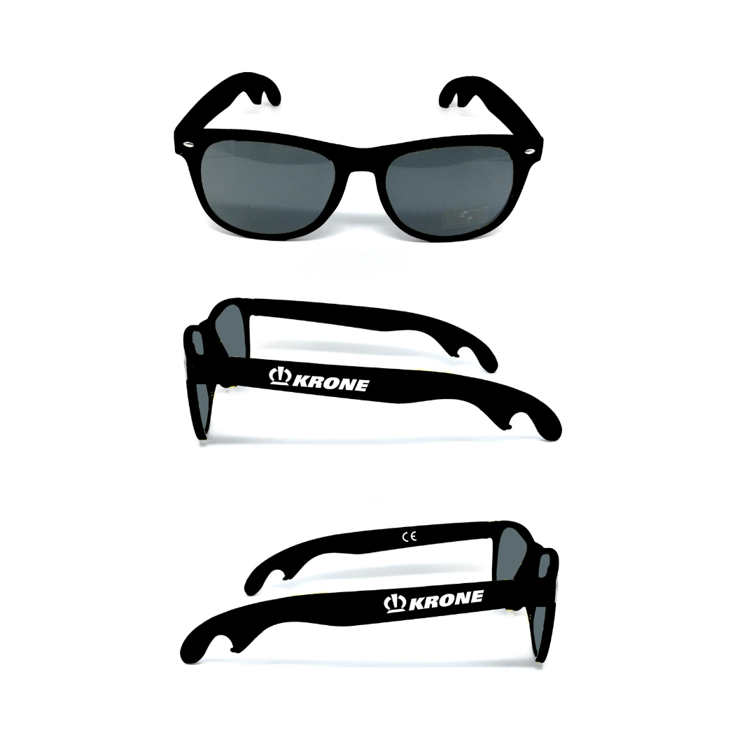 Sunglasses with Bottle Opener - Black