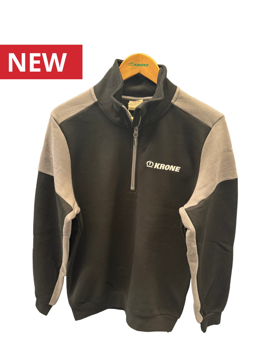 Contrast Panel Quarter Zip Sweatshirt