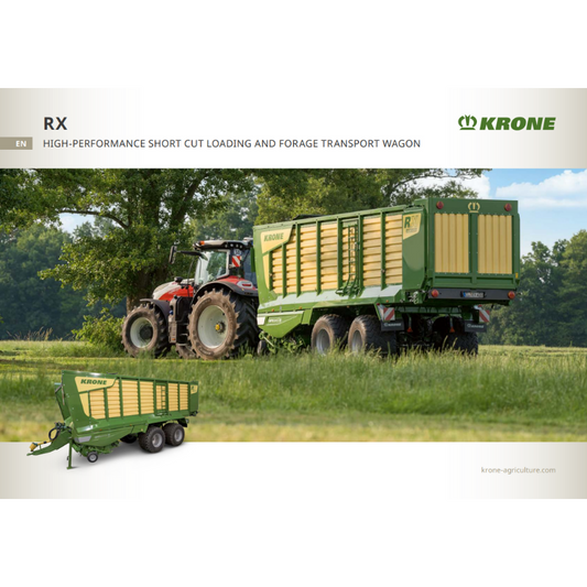 Box of Brochures - RX Forage Wagon