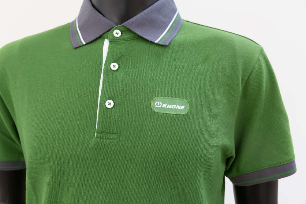 Green/Grey Polo Top