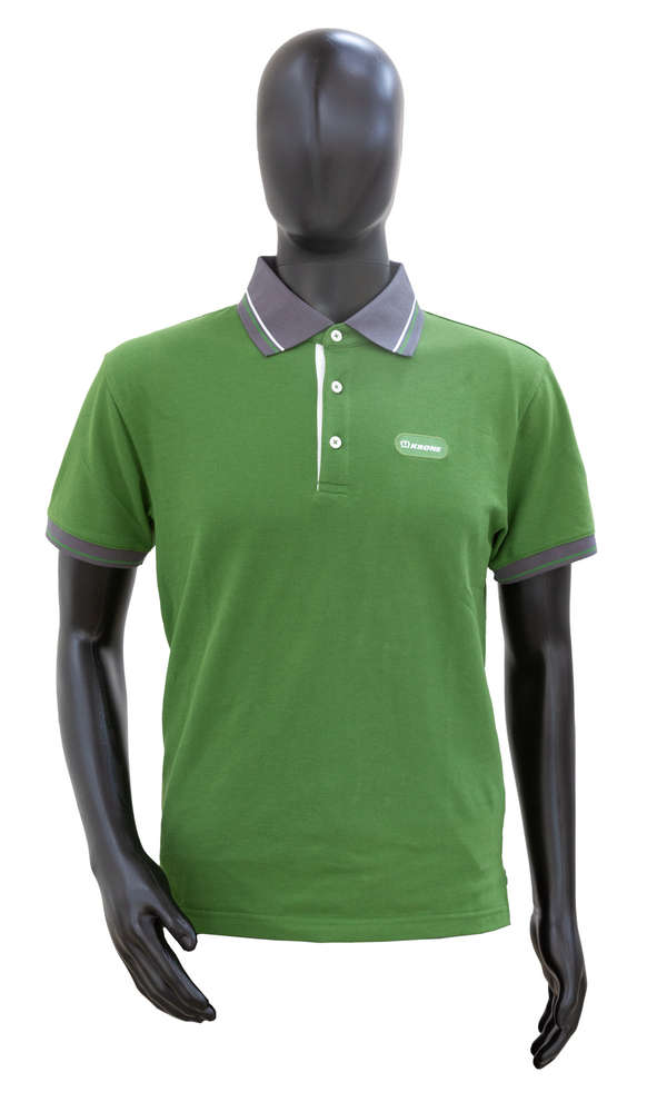 Green/Grey Polo Top