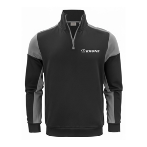 Contrast Panel Quarter Zip Sweatshirt