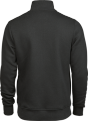 Grey Quarter Neck Zip Up Sweater