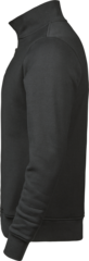 Grey Quarter Neck Zip Up Sweater