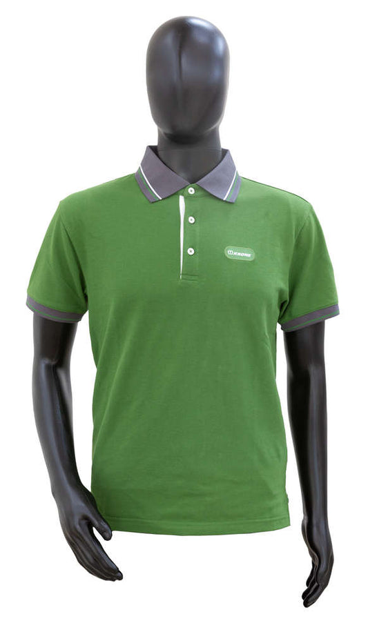 Green/Grey Polo Top