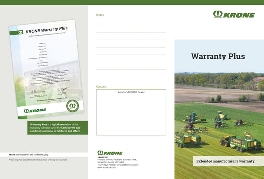 Warranty Plus Leaflet